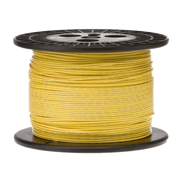 Primary Wire, Hook Up; GPT, 18 AWG, 1C C, Yellow, PVC, Stranded, 60V, 500 ft.